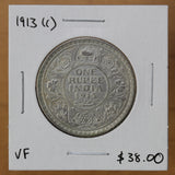 1913 (C) - India - 1 Rupee - VF - retail $38