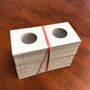 2x2 Cardboard Coin Holders - size: 25 Cents - 100 pcs