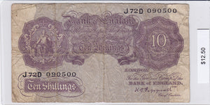 England - 10 Shillings - J72D 090500