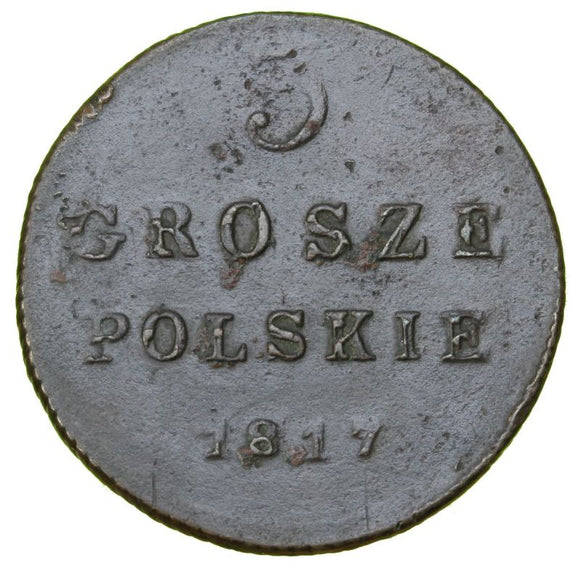 1817 - Poland -  3 Grosze - IB