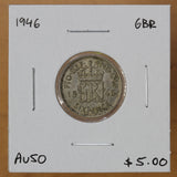 1946 - Great Britain - 6 Pence - AU50