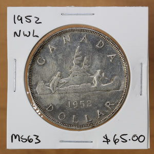 1952 - Canada - $1 - NWL - MS63 - retail $65