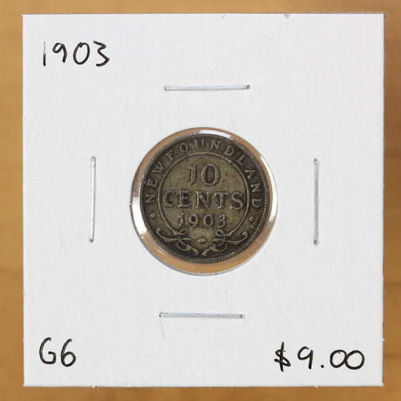 1903 - Newfoundland - 10c - G6 - retail $9