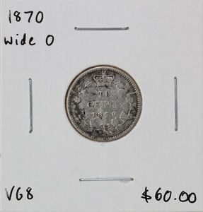 1870 - Canada - 10c - W0 - VG8 - retail $60