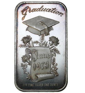 1 oz - Bar - Madison Mint - Graduation - Fine Silver Bar