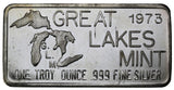 1 oz - Great Lakes Mint - Labor Day 1973 - Fine Silver Bar