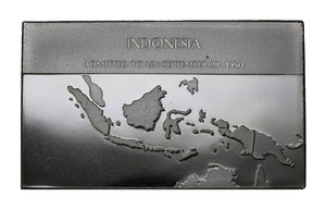500 Grains - Indonesia Flag - Sterling Silver Bar