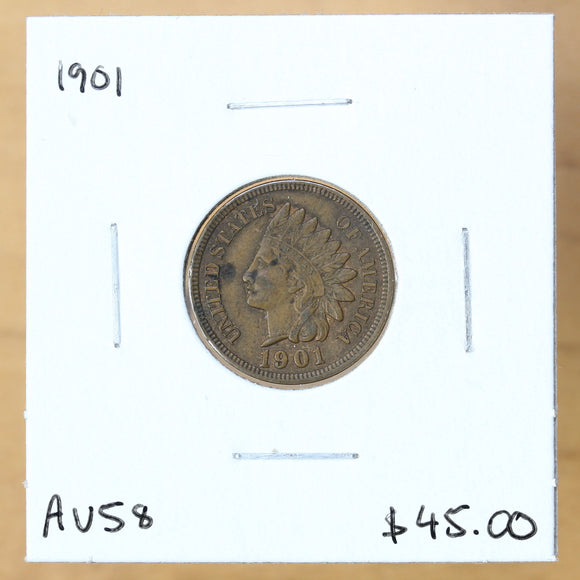 1901 - USA - 1c - AU58 - retail $45