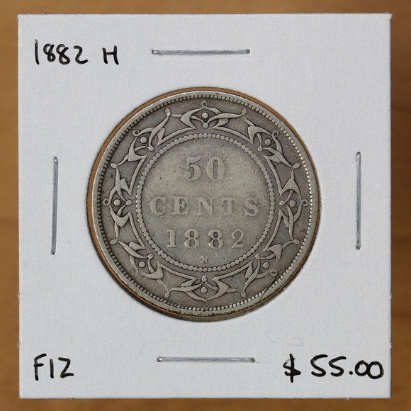 1882 H - Newfoundland - 50c - F12 - retail $55