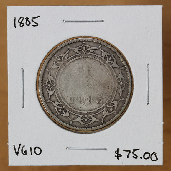 1885 - Newfoundland - 50c - VG10 - retail $75