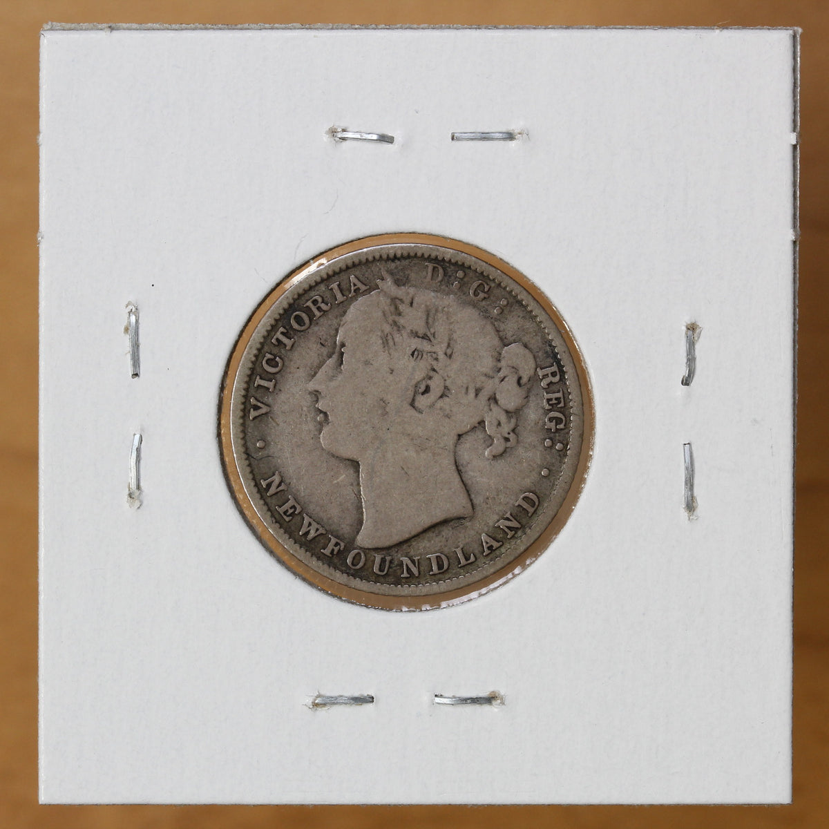 1865 - Newfoundland - 20c - VG8 - retail $25 – MK Coins