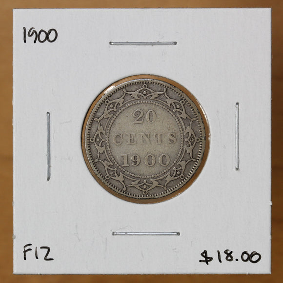 1900 - Newfoundland - 20c - F12 - retail $18