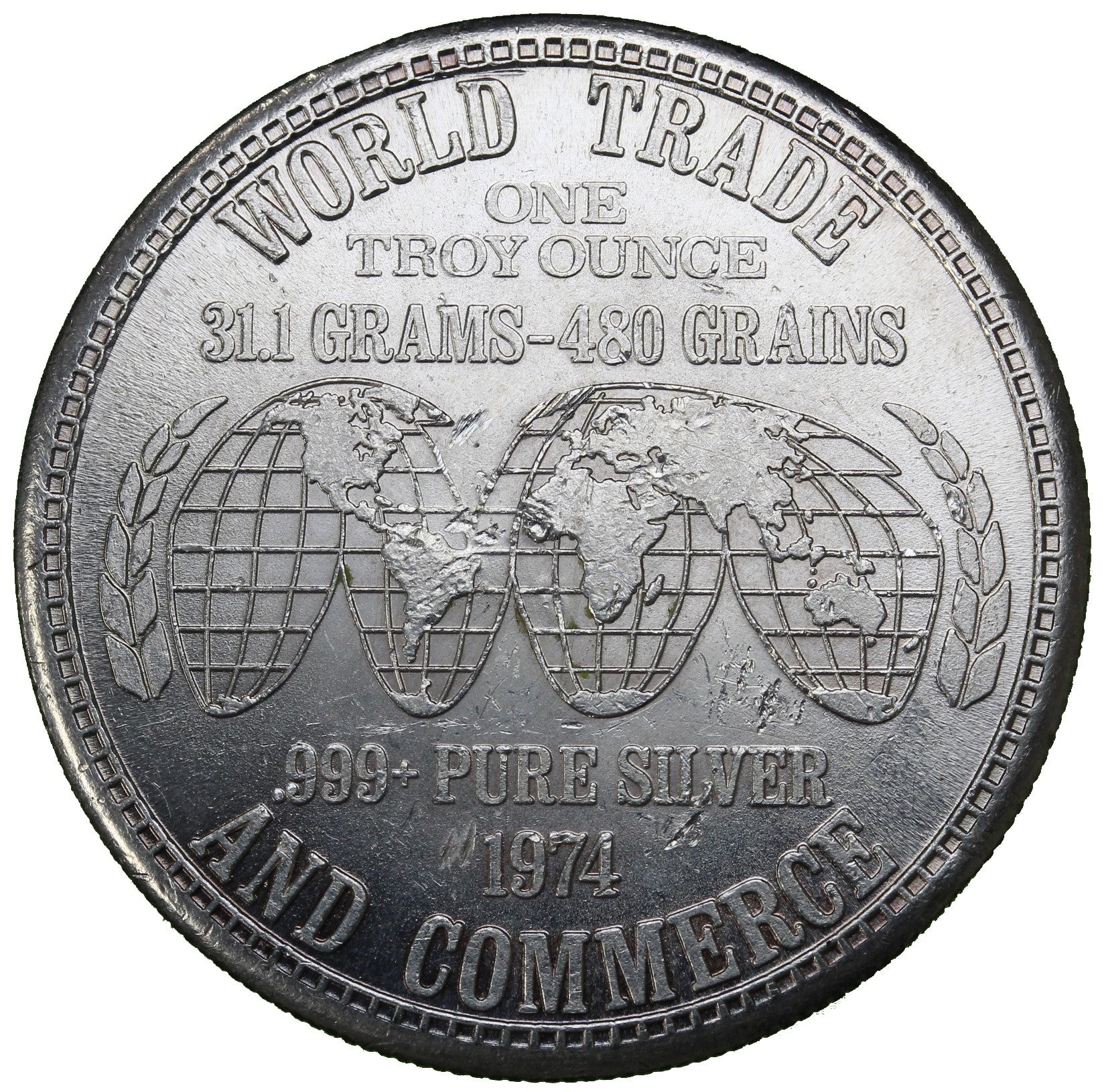 1 oz - World Trade and Commerce - Art Round – MK Coins 1 oz - World Trade and Commerce - Art Round – MK Coins