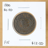 1880 - Newfoundland - 1c - R0 ED - F15 - retail $12