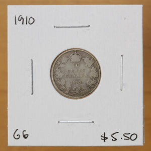 1910 - Canada - 10c - G6 - retail $5.50
