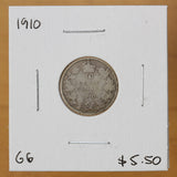 1910 - Canada - 10c - G6 - retail $5.50