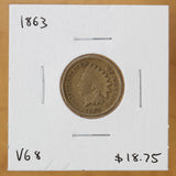 1863 - USA - 1c - VG8 - retail $18.75