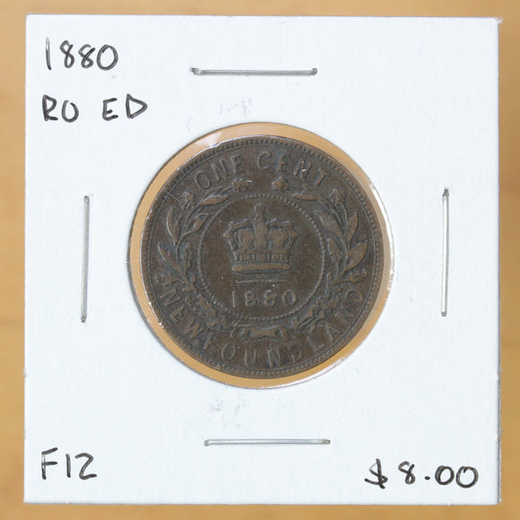 1880 - Newfoundland - 1c - R0 ED - F12 - retail $8