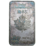 1 oz - Queen Charlotte Islands 1985 - Fine Silver Bar