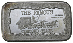 1 oz - The Famous Concord Stage - Fine Silver Bar