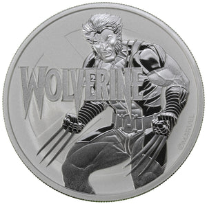 2021 - Tuvalu - 1 Dollar - Wolverine (Marvel) - Pure Silver - 1 oz. Round