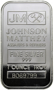 1 oz - Bar - Johnson Matthey