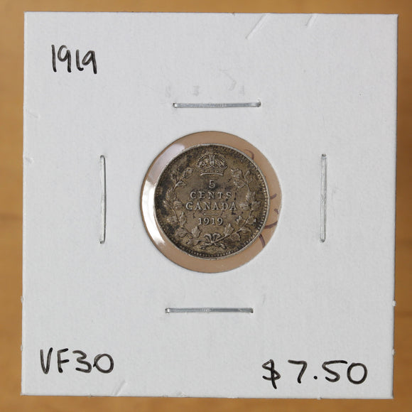 1919 - Canada - 5c - VF30