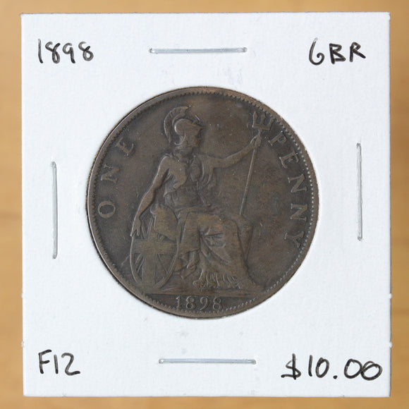 1898 - Great Britain - 1 Penny - F12 - retail $10