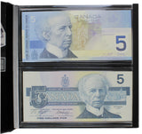 1986-2002 - Bank of Canada - $5 - Lasting Impressions Set