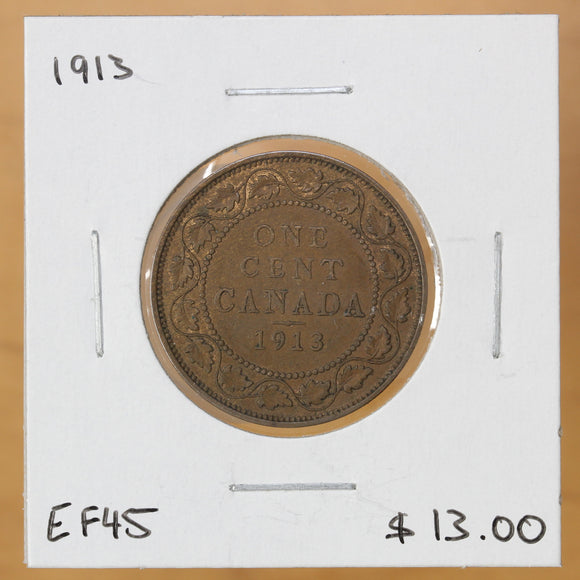 1913 - Canada - 1c - EF45 - retail $13