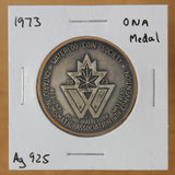 1973 - ONA Medal - Sterling Silver - 11th Annual Convention