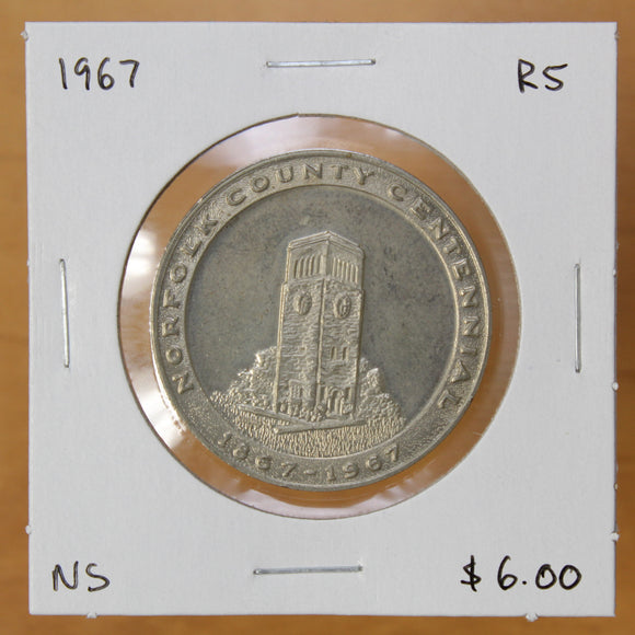 1967 - Norfolk County - Centennial Medal