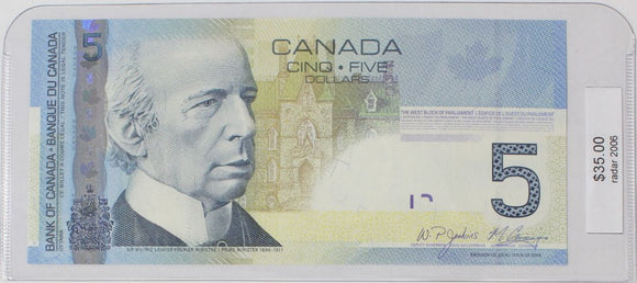 2006 - Canada - 5 Dollars - Jenkins / Carney - Radar - AAC5935395