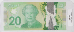 2012 - Canada - 20 Dollars - Macklem / Carney - 2 Digit Cycle Repeater - FVE0404040
