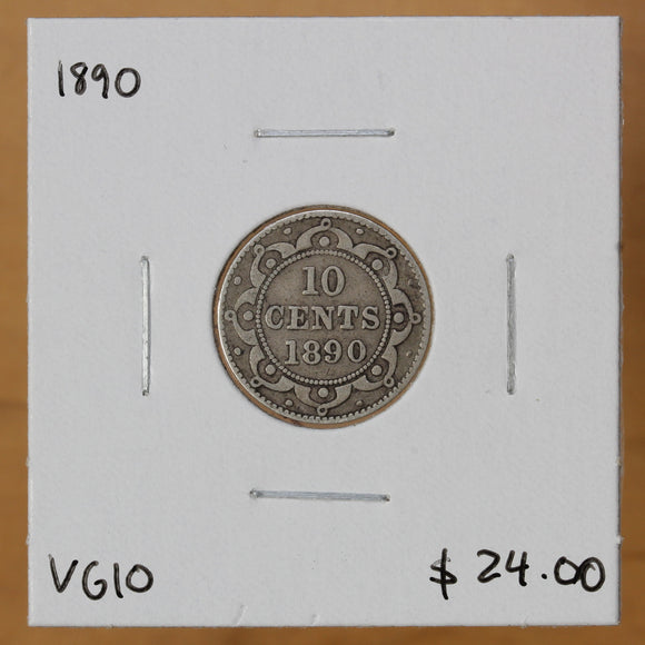1890 - Newfoundland - 10c - VG10 - retail $24