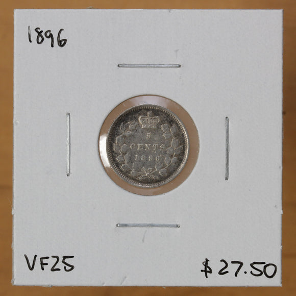 1896 - Canada - 5c - VF25 - retail $27.50