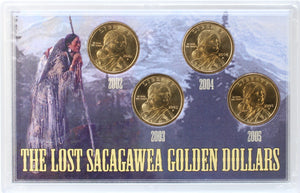 USA - 1 Dollar Set - The Lost Sacagawea Golden Dollars