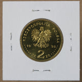 1998 - Poland - 2 Zlote - Adam Mickiewicz - UNC - retail $13