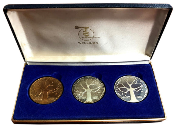 1971 - Wellings Mint - 3 Medals Set