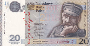 2018 - Poland - 20 Zlotych - Independence