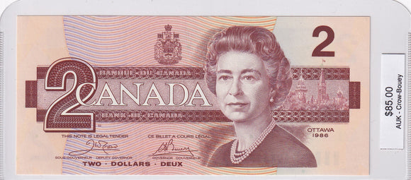 1986 - Canada - 2 Dollars - Crow / Bouey - AUK 3201063