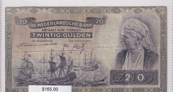 1941 - Netherlands - 20 Gulden - DT 042918