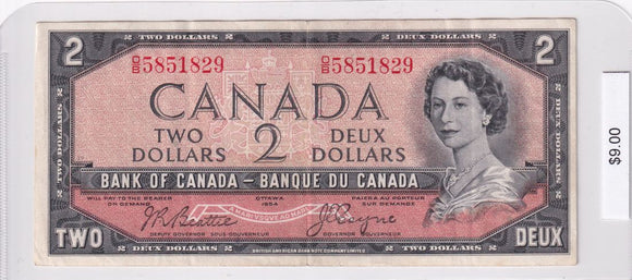 1954 - Canada - 2 Dollars - Beattie / Coyne - O/B 5851829