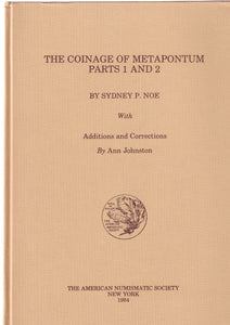 The Coinage of Metapontum Parts 1 and 2