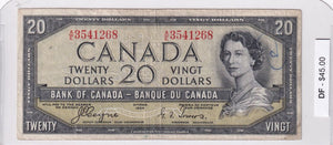 1954 - Canada - Devil's Face - 20 Dollars - Coyne / Towers - A/E 3541268
