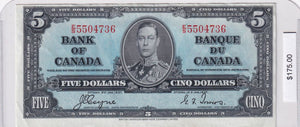 1937 - Canada - 5 Dollars -  Coyne / Towers - E/S 5504736