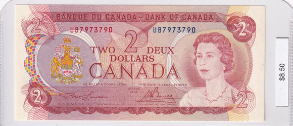 1974 - Canada - 2 Dollars - Lawson / Bouey - UB 7973790