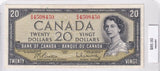 1954 - Canada - Repeater - 20 Dollars - Beattie / Rasminsky - B/W 4508450