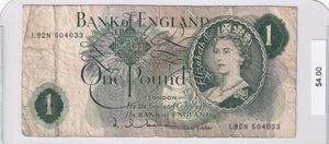 1960-1964 - Great Britain - 1 Pound - L92N 504033