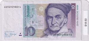 1989 - Germany - 10 Deutsche Mark - AS9692980Y4